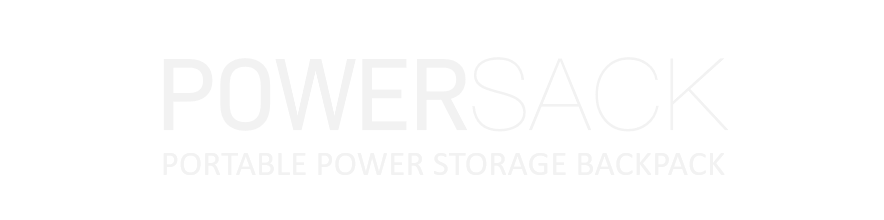 Power Sack logo en white